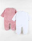 Noukie's set de 2 pyjamas velours pinky mousse Z2535371