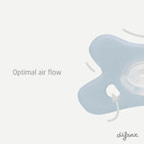 Difrax sucette en silicone 0-6m ice/clay (lot de 2) 4349155