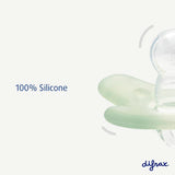 Difrax Sucette en silicone 6-12 mois - 2 pièces Stone/Sage SI127B01