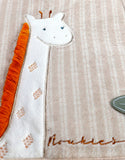 Noukie's Protège carnet de santé Tiga, Stegi & Ops girafe en veloudoux, beige BB2113.70