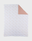 Noukie's couverture bébé 75x100cm Fleurs d'Antan gaze de coton  BB2640.42