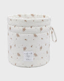 Noukie's panier de rangement nomade coton bio Fleurs d'Antan BB2640.61