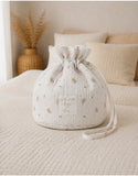 Noukie's panier de rangement nomade coton bio Fleurs d'Antan BB2640.61