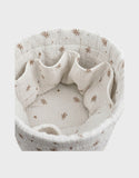 Noukie's panier de rangement nomade coton bio Fleurs d'Antan BB2640.61