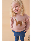 Noukie's pull en tricot wild horses rose Z2455001