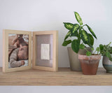 Happy Hands double cadre en bois naturel X6030002