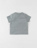 Noukie's T-shirt zèbre à courtes manches, eucalyptus Z2401017