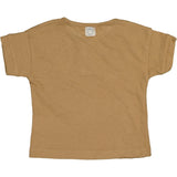 Bean's T-shirt ICECREAM Cot.Linen buttons Caramel S2324652