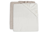 Jollein housse de coussin à langer 50x70cm ivoire/nougat (lot de 2) 2550-503-00156