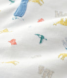 Petit Bateau pyjama bébé imprimé animaux colorés molleton en coton biologique A02EQ 01