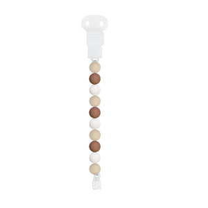 Nattou attache-sucette sable/terracotta/blanc 876469