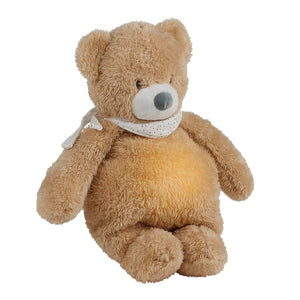 Nattou veilleuse peluche ours Sleepy brun clair 876575