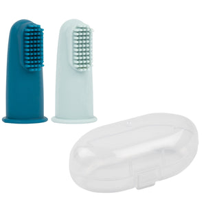 Nattou set de brosses à dents silicone (lot de 2) 876674