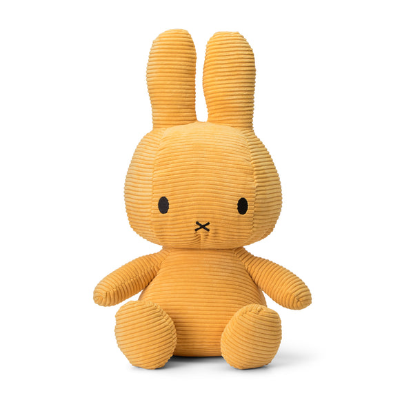 Miffy assis en velours côtelé jaune 50 cm 24.182.226