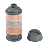 Beaba boîte doseuse 4 compartiments mineral grey/pink 911713