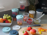 Béaba pots de conservations 1er repas storm (lot de 12 pots + 2 cuillères) 913501