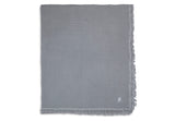 Jollein Couverture Berceau été 120x120cm Mousseline Frange - Gris Orage 521-557-00094