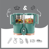 Babymoov robot culinaire Nutribaby Glass Forest Green A001132