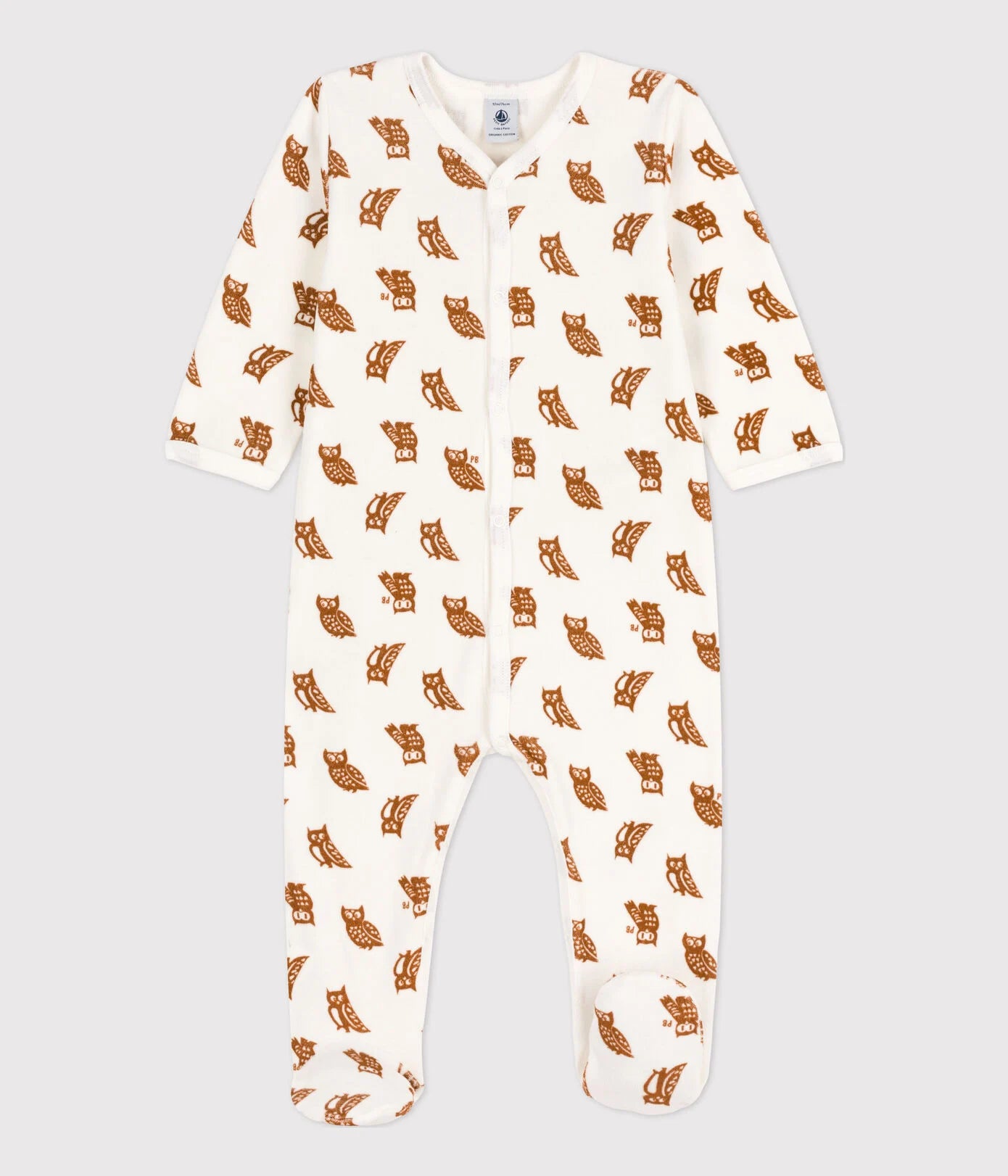 Petit Bateau Pyjama bébé en velours Hiboux A056V – e-shop-laboiteadoudous.be