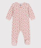 Petit Bateau pyjama fleur bébé en velours SALINE/ MULTICO A06AR01