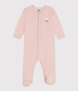 Petit Bateau pyjama bébé en coton rose SALINE A06IQ 01