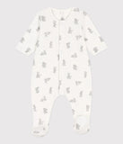 Petit Bateau pyjama lapins en tubique blanc MARSHMALLOW/gris GRIS A06IY 01