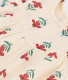 Petit Bateau blouse manches courtes en gaze de coton imprimé blanc AVALANCHE/MULTICO A06VE 01