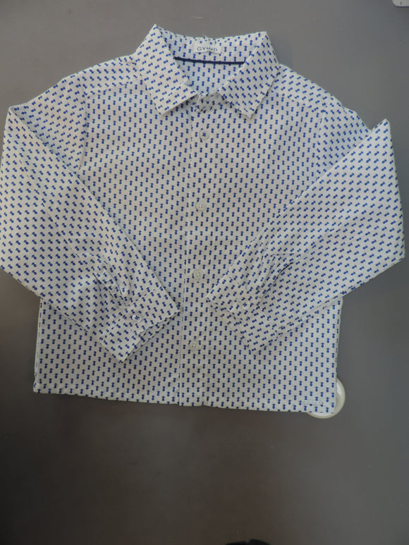 Gymp chemise blanche ananas blue taille 98 361-0218-20