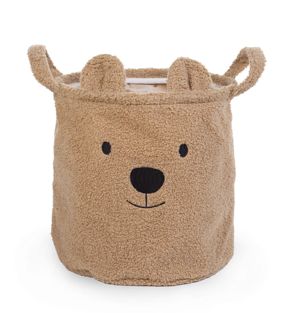 Childhome panier teddy 30x30x30 beige