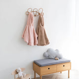 Bemini poncho de voyage 9-36m vieux rose softy + jersey 383SOFTY44SF