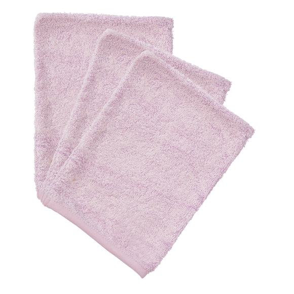 Timboo set de 3 gants de toilette silky lilac TM-WAS30-545