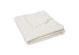 Jollein Couverture Berceau Mousseline Frange 75x100cm - Ivoire 521-511-66041