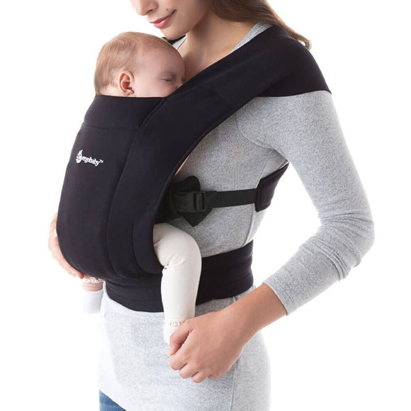Ergobaby embrace soft & snug knit pure black BCEMABLK