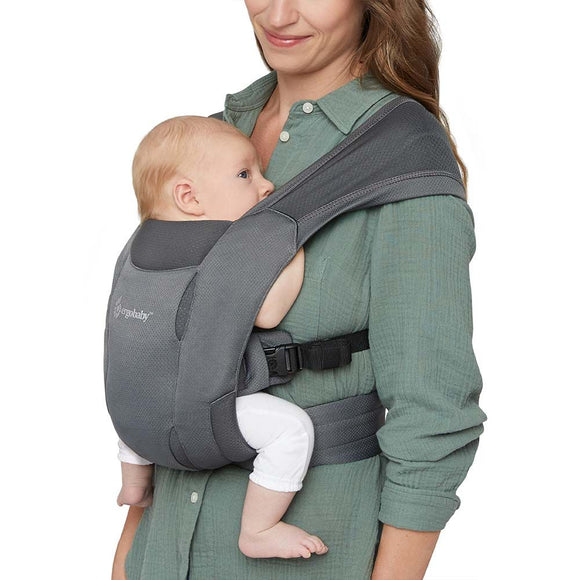 Ergobaby porte-bébé embrace soft air mesh washed black BCEMASAMBLK