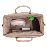 Childhome sac à langer Mommy Bag matelassé beige CWMBBPBE