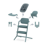 Cybex chaise haute LEMO 4-in-1 Set ABTSHE Stone Blue 10088758 EXPO ( PAS D'ENVOI POSSIBLE)