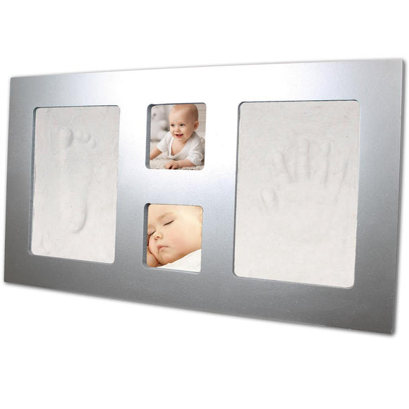 Happy Hands Large Frame Silver Empreintes main & pied 130011