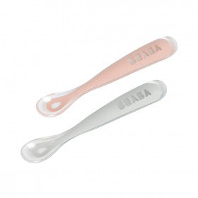 Beaba cuillères et boite de transport 1er repas silicone 913469