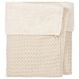 Koeka Couverture de berceau gaufre / teddy Oslo Sand/Pebble 1015/44-020 col 240/230