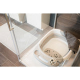 B-Foldable Shower Bath Grey/White Baignoire de douche B400660 (pas d'envoi)