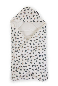 Childhome Couverture Enveloppante Universelle 75X75cm jersey Leopard CCSWJLEO